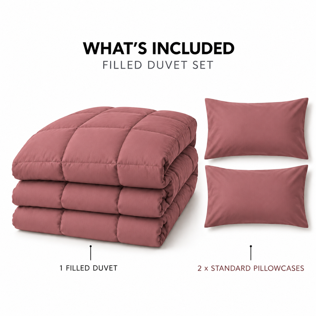 COLCHA HOME Poudré Pure Collection filled duvet
