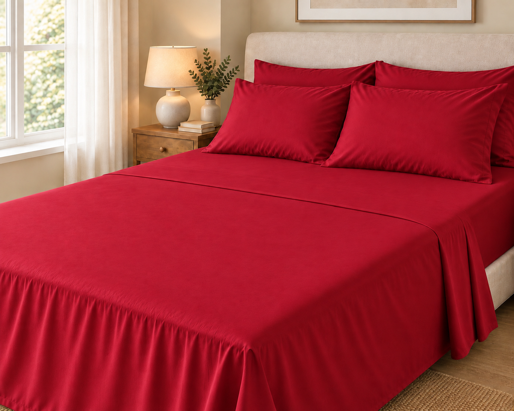 COLCHA HOME Rouge Pure Collection bedsheet