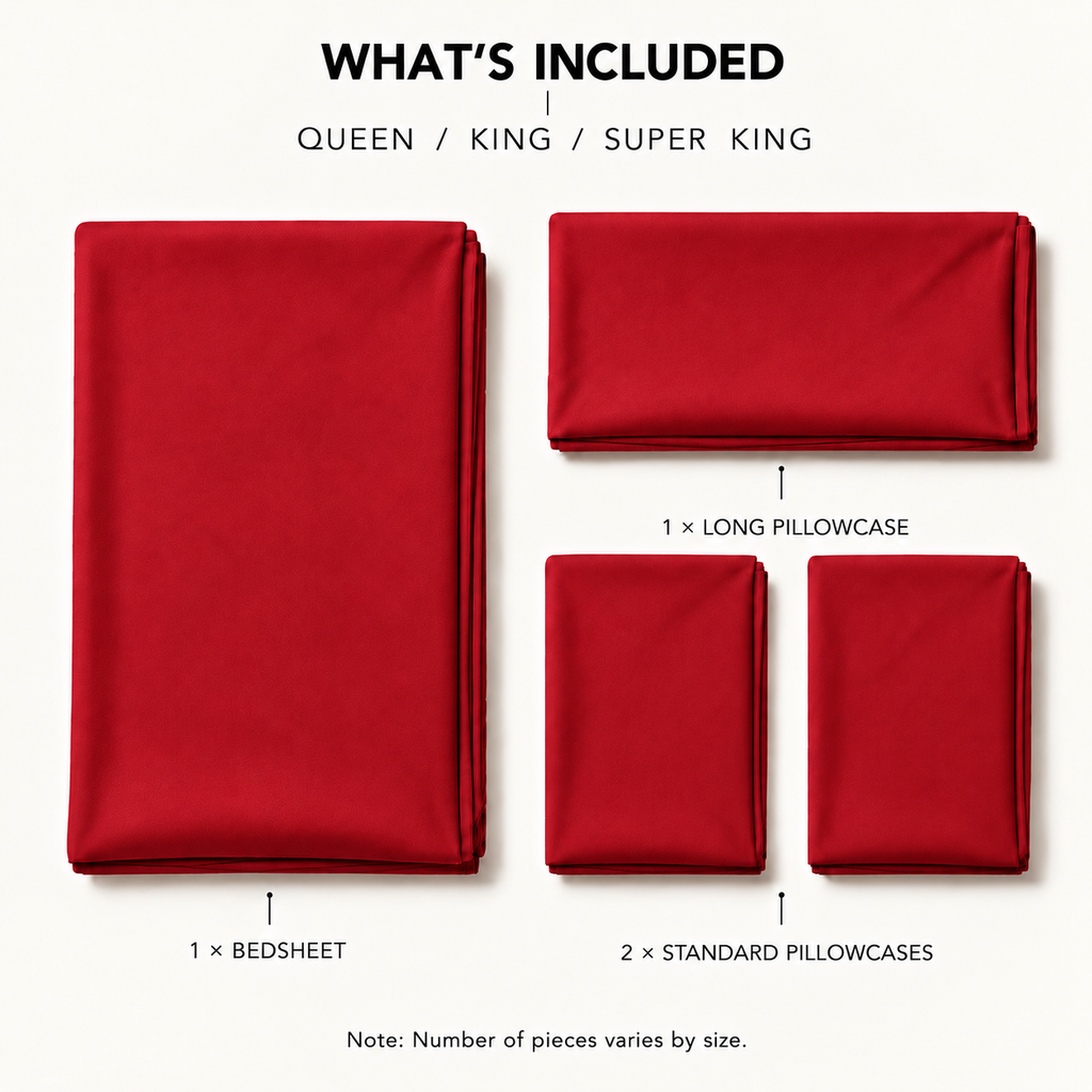 COLCHA HOME Rouge Pure Collection bedsheet
