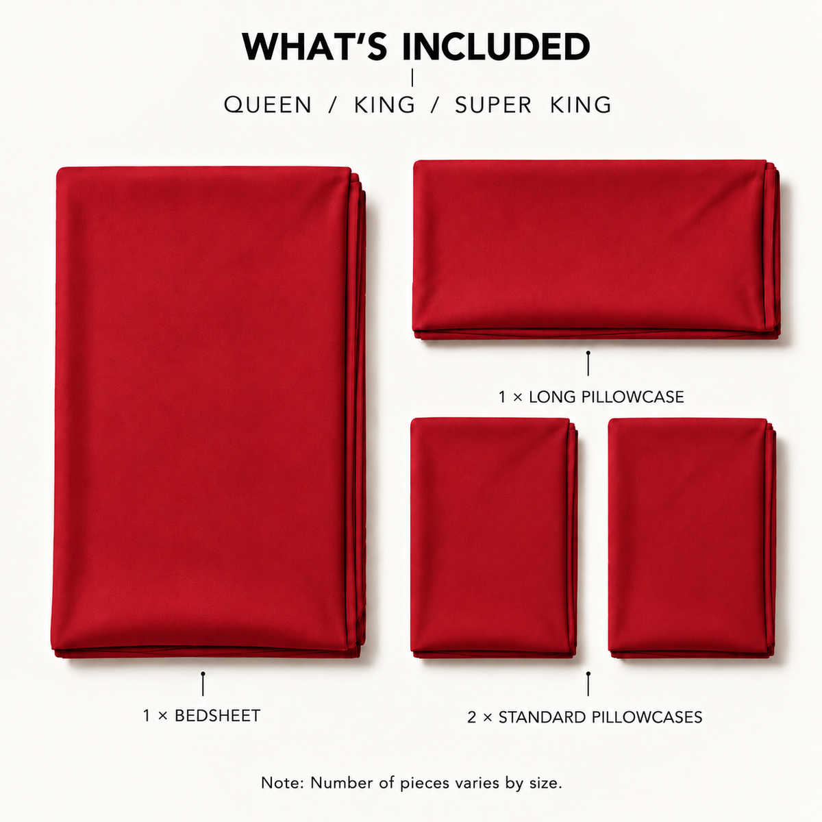 COLCHA HOME Rouge Pure Collection bedsheet