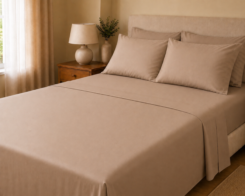COLCHA HOME Sable Pure Collection bedsheet