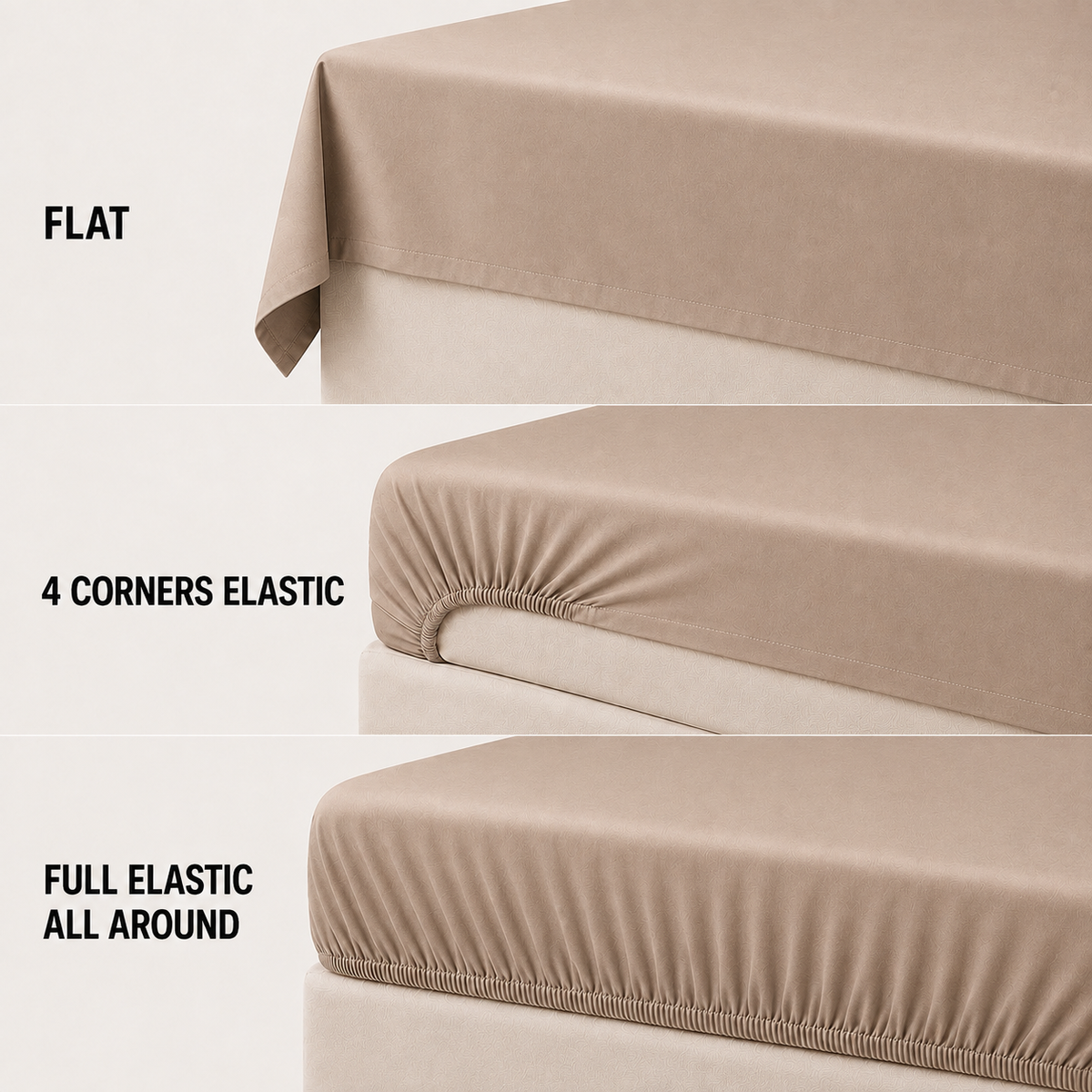 COLCHA HOME Sable Pure Collection bedsheet