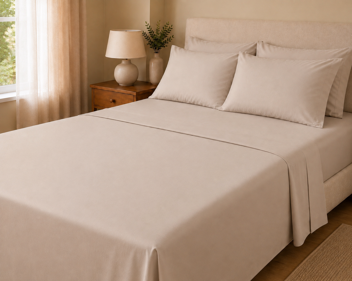 COLCHA HOME Sable Doux Pure Collection bedsheet