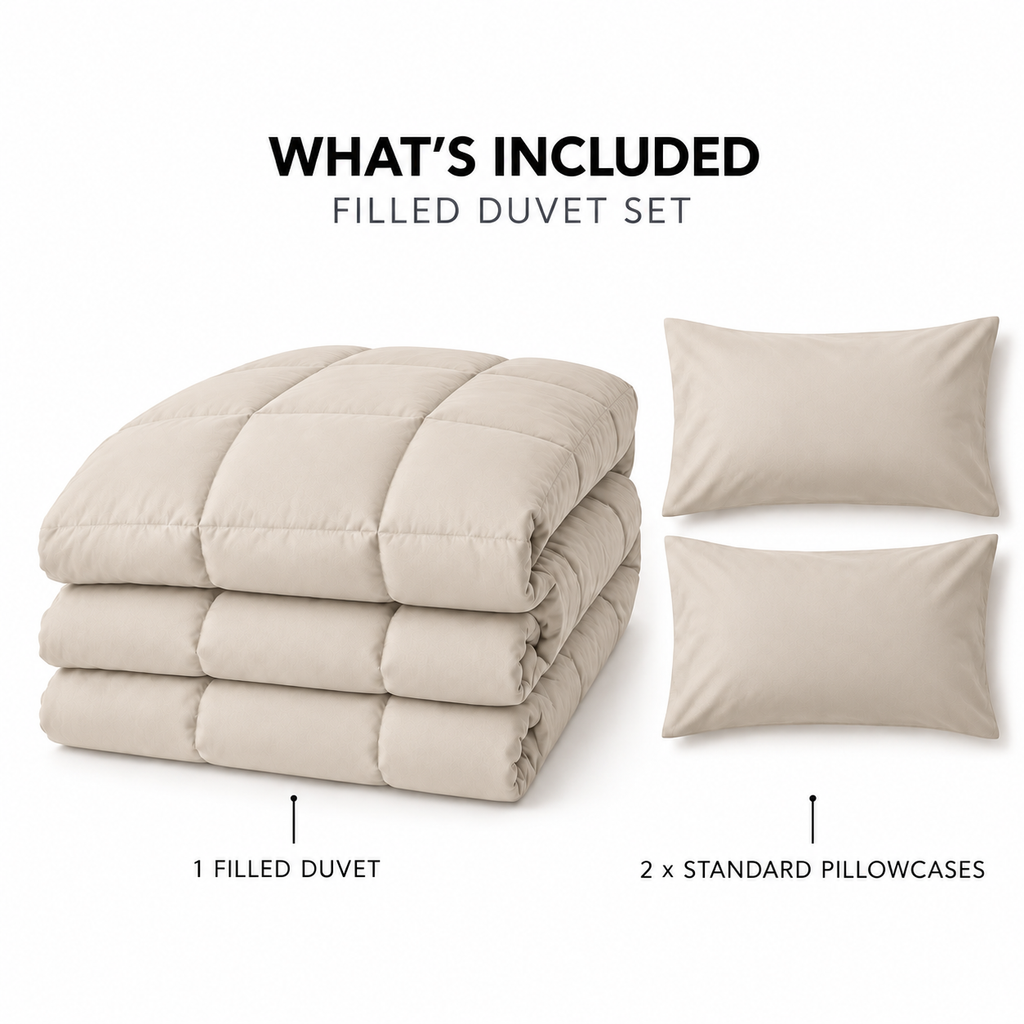 COLCHA HOME Sable Doux Pure Collection filled duvet