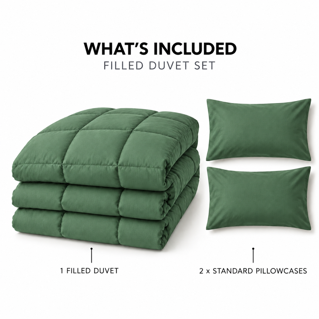 COLCHA HOME Sauge Pure Collection filled duvet