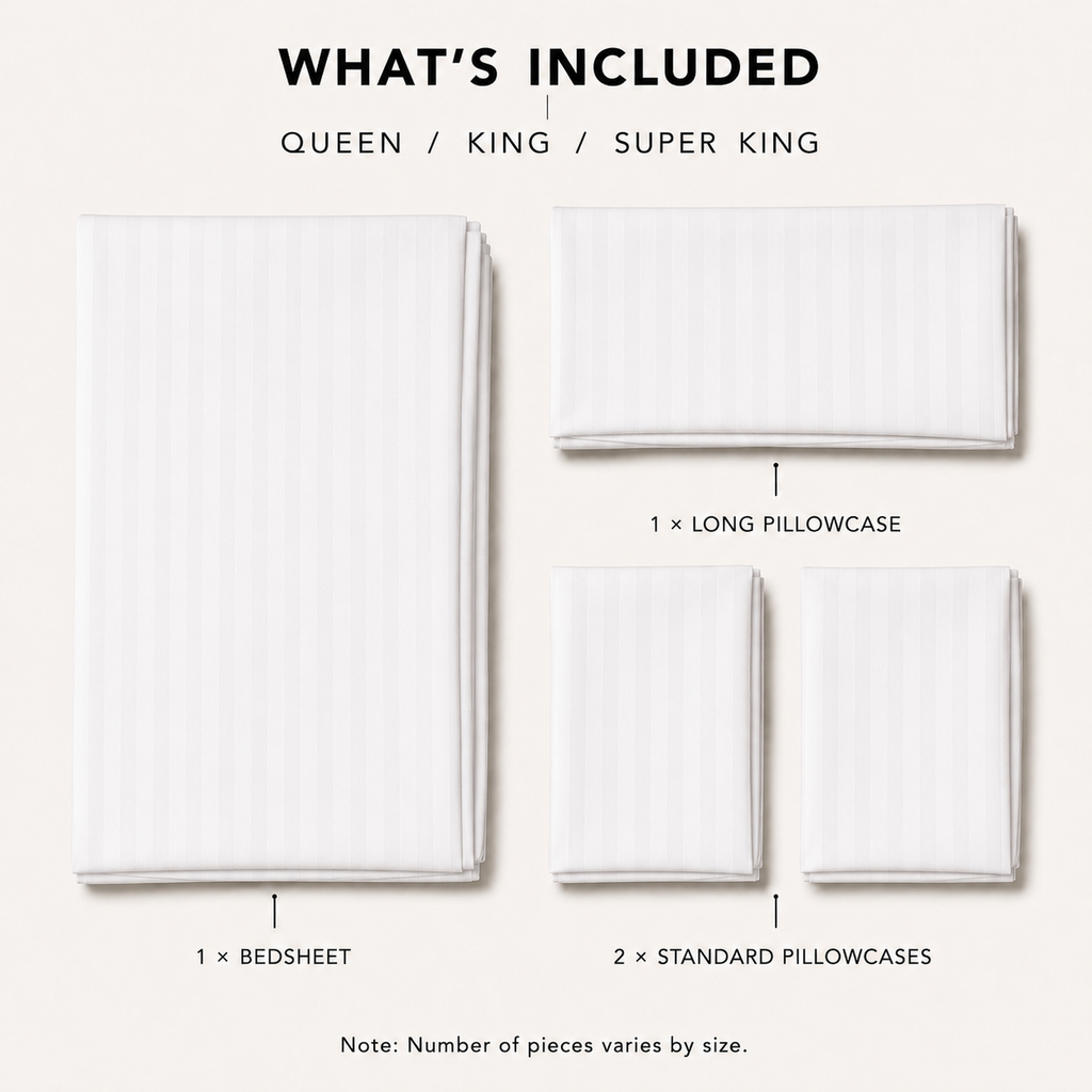 COLCHA HOME Angel Timeless Stripes bedsheet