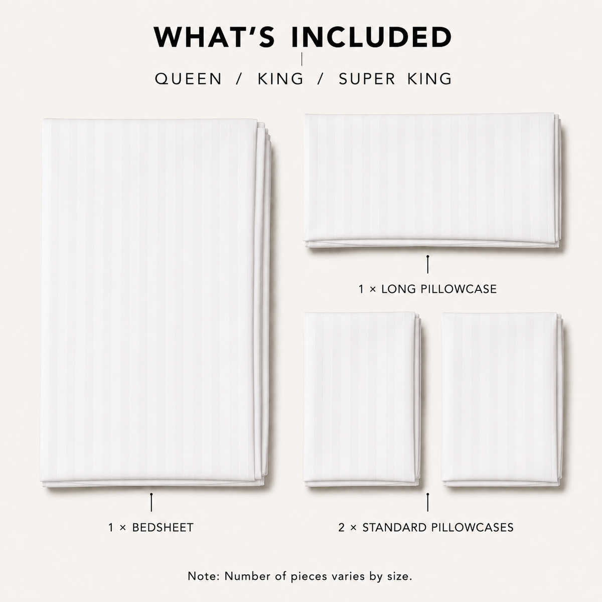 COLCHA HOME Angel Timeless Stripes bedsheet