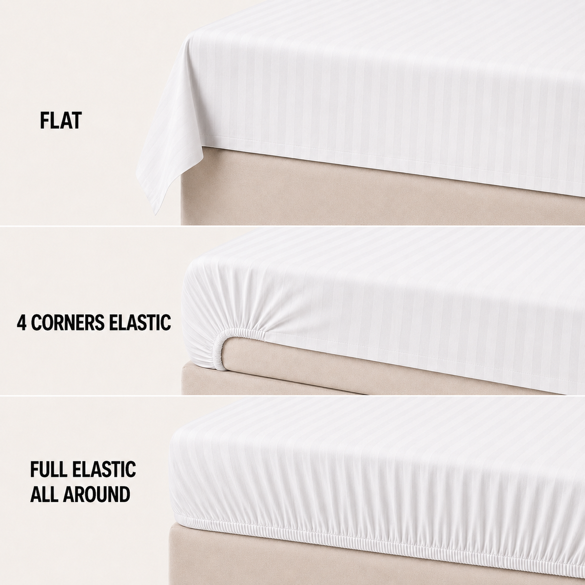 COLCHA HOME Angel Timeless Stripes bedsheet