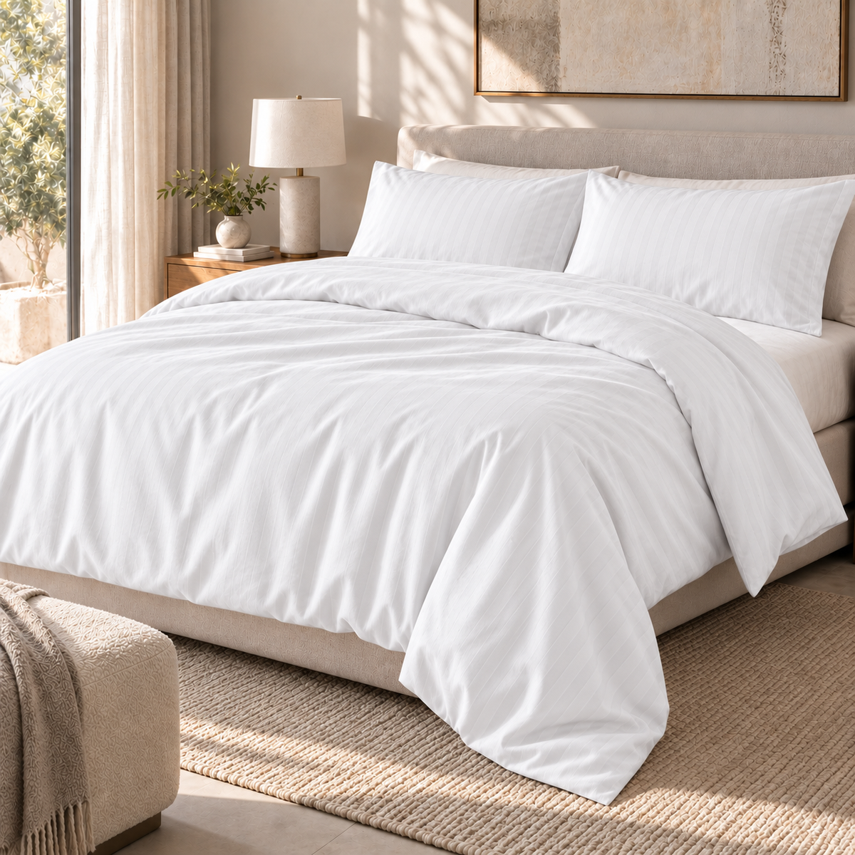 COLCHA HOME Angel Timeless Stripes duvet cover.