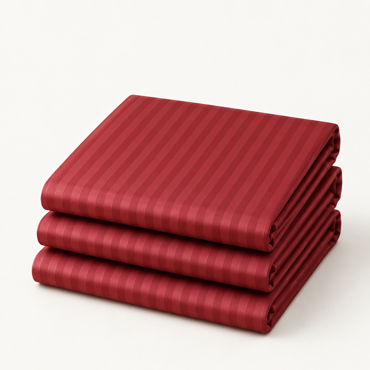 COLCHA HOME Crimson Blush Timeless Stripes bedsheet