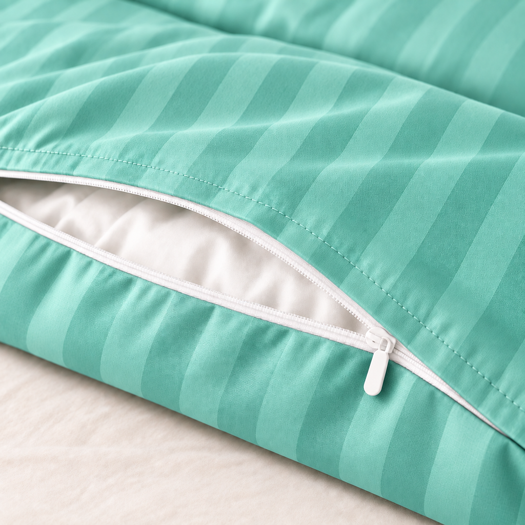 COLCHA HOME Duck Egg Timeless Stripes duvet cover
