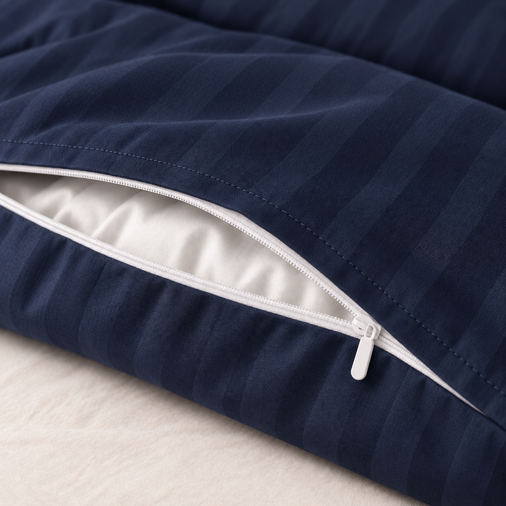 COLCHA HOME Midnight Timeless Stripes duvet cover