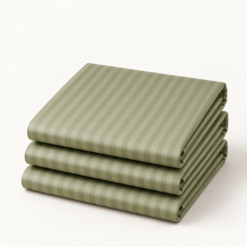 COLCHA HOME Mint Mist Timeless Stripes bedsheet