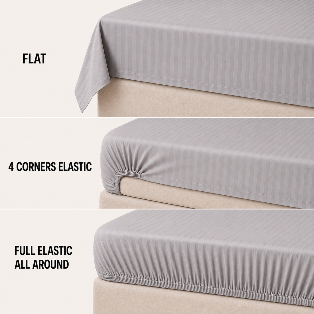 COLCHA HOME Pearl Timeless Stripes bedsheet