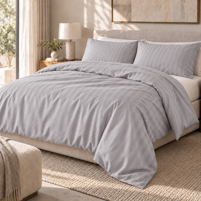 COLCHA HOME Pearl Timeless Stripes duvet cover