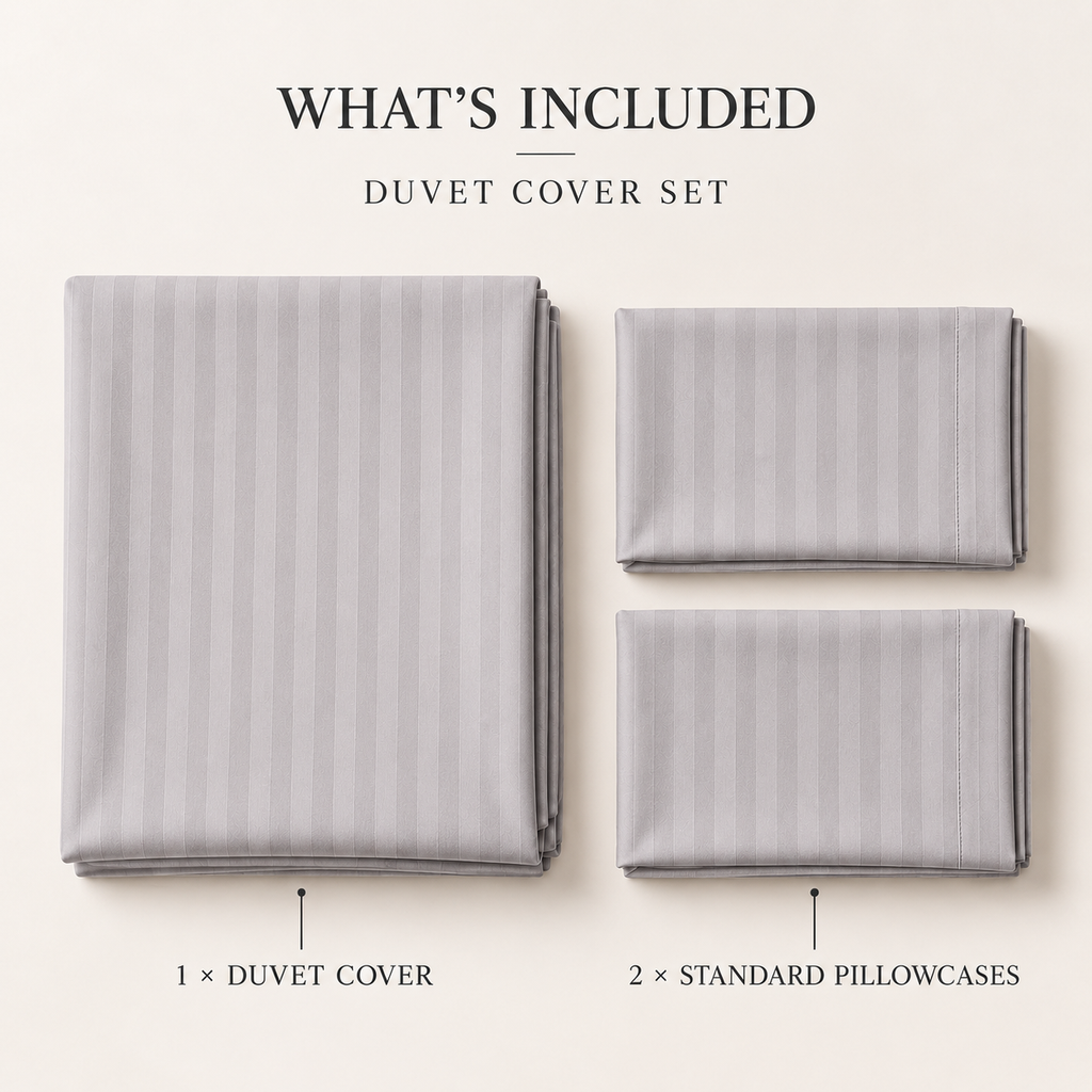 COLCHA HOME Pearl Timeless Stripes duvet cover
