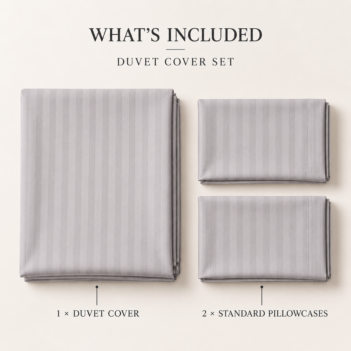COLCHA HOME Pearl Timeless Stripes duvet cover