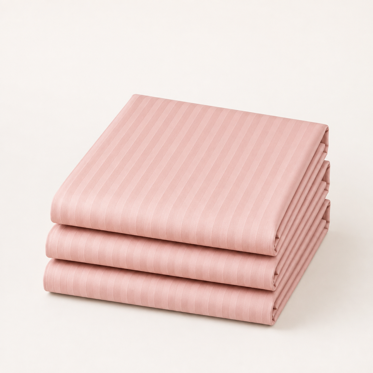 COLCHA HOME Rosé Blush Timeless Stripes bedsheet