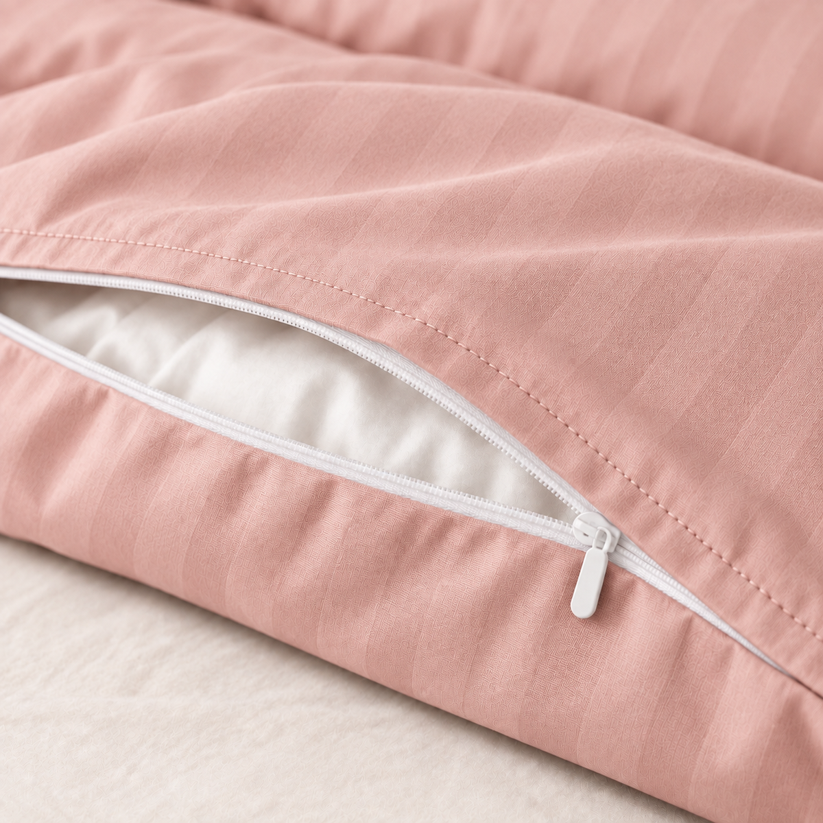 COLCHA HOME Rosé Blush Timeless Stripes duvet cover